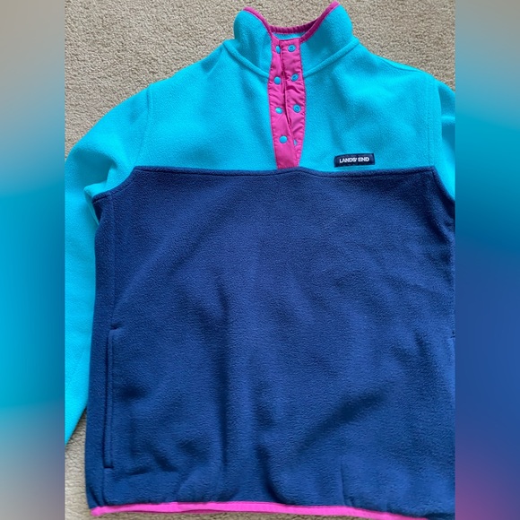 Lands End PS like new multicolor fleece - Picture 9 of 9
